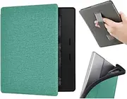 Case for 7" Kindle Oasis with Hand Strap - Ultra Slim PU Leather Smart Cover with Auto Sleep and Wake for Kindle Oasis 10th Generation - 2019 Release (Green)
