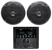 MB Quart RVM2.0 2-Zone RV Receiver Bluetooth Radio Stereo+(2) 5.25" Speakers