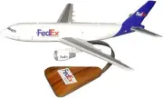 FedEx Express Airbus A310-300F Desk Top Display Wood Jet Model 1/100 SC Airplane