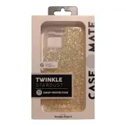 F5. Case-Mate Twinkle Stardust Case For Google Pixel 4 - Gold Sparkle