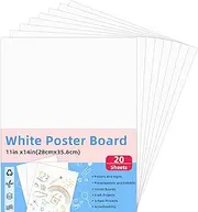 Heavyweight White Poster Boards for Vision Boards