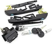 Complete Lock KIT Set Door Handles Tailgate Doors Ignition with 2 Same Keys, for VW, for Golf MK2 191898081 Car Door Lock Latch