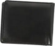 [Minkissy] Portable Folding Leather Wallet for Men Heat Transfer Money Bag Wear Resistant Design for Everyday Use and Travel Stylish and Functional Card Organizer