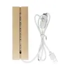 Night Light Base Solid LED Luminous Base Night Light USB Crystal Salt Light