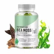 Organic Irish Sea moss gummies with bladderwrack burdock root Hatman Labs