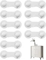 Child Safety Locks, 10pcs Baby Proof Cupboard Locks, Child Locks for Cabinets and Drawers, Child Safety Cabinet Lock, Baby Proof Lock for Cabinet Doors, Pantry, Closet, Wardrobe, Cupboard, Drawers