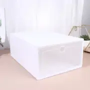 6 Pcs Thickened Transparent Shoe Box Stackable Shoes Bin Entryway Storage Work