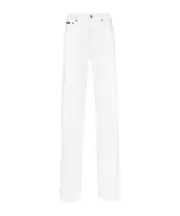 Dolce Gabbana Logo Tag Flared Jeans IT40,IT42,IT38 white