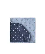 patterned pocket square One size Blue