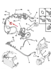 PEUGEOT 208 MK2 P21 Refrigerant Pipe 9843975280 New Genuine