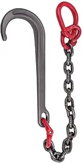 Obstacle car 4T Transport Tow Chain - Breakdown Car Transport Tow Chain, J Hook Long Shank Chain Length 47cm, Transport Chains With Grab Hooks On Ends, For Car Wrecker Recovery Breakdown car(Single Ch