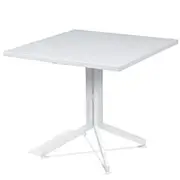 Wanika Outdoor Foldable Square Table 70cm X 70cm - White Frame