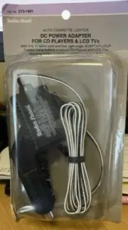 Radio Shack (273-1801) Auto Cigarette Lighter DC Power Adapter NEW