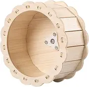 FUTUREORYY Hamster Running Wheel Indoor Exercise Wheel for Small Pets Quiet Design Suitable for Hamsters Squirrels and Hedgehogs Fun Safe Wooden Decorative