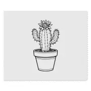 2 x 'Cactus In Pot' Microfibre Lens / Glasses Cleaning Cloths (LC00027966)