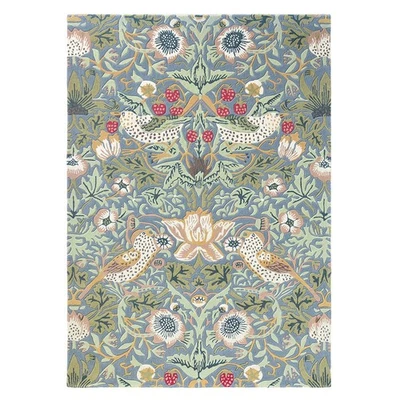 NEW Morris & Co Strawberry Thief Rug Slate 240x170cm