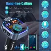 Car FM Transmitter, Wireless Bluetooth 5.0 Radio Adapter Car Kit