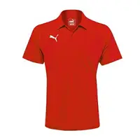 在飛比找樂天市場購物網優惠-PUMA 基本款 排汗運動短POLO衫 紅 655608-0