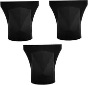 Generic 3pcs Hair Dryer Nozzle High Temperature Resistant Styling Attachments for Salon Home Use Durable Narrow Nozzles for Precise Hair Drying Styling