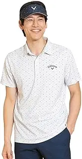 [Callaway] C25134110 Men's Short Sleeve Polo Shirt (Sweat Absorbent, Quick Drying, UV Protection), Golfing
