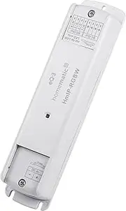 Homematic IP Smart Home LED Controller - RGBW, Indirect Lighting, Controls Lightstrips. LED Strips via App, Google Assistant and Alexa, 157662A0
