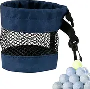 Golf Ball Bag | Golf Tees Bag Mesh Nylon Golf Ball Holder,Nylon Pouch Bag with Drawstring, Large Capacity Portable Storage Bag for Men Women Golf Training, Practice Jmedic