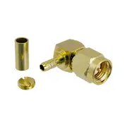 PG1609 SMA Right Angle Crimp Plug Suits Rg174u Suits Rg174u Cable SMA RIGHT ANGLE CRIMP PLUG
