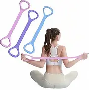 Figure 8 Fitness Resistance Band, Elastic Bands for Working Out,Arm|Back|Chest Training Exercise Bands, Exercise Equipment for Yoga, Pilates,Physical Therapy