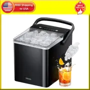 Silonn Ice Maker Countertop, Portable Ice Machine with Carry Handle, Self Cleani