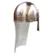 Medieval Steel Chainmail Crusader Helmet Warrior Armour Knight Adult Costume