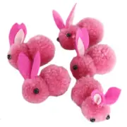 5pcs Realistic Bunny Easter Rabbits Simulation Model Stuffed