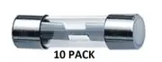 AGU FUSES 15 AMP MINI GLASS-TYPE FUSE 10 Pack #AGU15-10PK