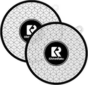 2 PCS Induction Cooktop Mat - Induction Hob Protector- (Magnetic) Cooktop Scratch Protector - for Induction Stove,Multifunctional Silicone Mats - for Air Fryer Liners by KitchenRaku (24cm)
