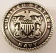 United States Navy Screwback Concho Meadllion With Screw Back