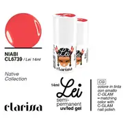 Clarissa lei niabi 14 ml uv/led nail polish