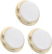Abaodam 3PCS Trumpet Valve Caps Elegant Finger Buttons with Shell Inlay Durable Key Accessories for Improved Sound Quality and Performance Replacement for Trumpet Players