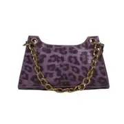 Female Solid Chain Underarm Handbag Youth Ladies Simple Versatile Bag Fashion Animal Pattern Women Shoulder Bag