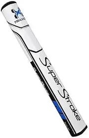 CBEDSqz Traxion Tour 2.0 Golf Putter Grip, Lightweight, Blue White, 10.5" L x 1.2" W, EVA Foam with PU Wrap, Textured, Non-Slip, Medium Size