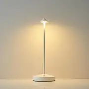 Cordless Lamps, Rechargeable Table Lamp, Portable Lamps, 3 Color Dimmable Night Light, Minimalist Design, Cordless Table Lamps for Living Room, Restaurant, Dinner, Easter Decor (White)