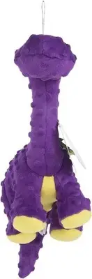 Dinos Bruto with Chew Guard Tough Plush Dog Toy, Purple, Large