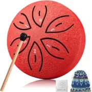 3 Inch 6 Note Steel Tongue Drum, Mini Handpan Drum Percussion Instrument for