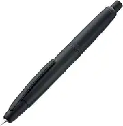 Jinhao 10 Press Fountain Pen Matte Black Retractable Fine Nib with Ink Converter and Metal Pen Box Set (Clip Version)