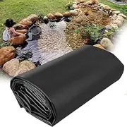3×4m 5×7m 6x9m 8x10m 10×12m Pond Liner HDPE Fish Koi Pool Skin Waterfall Water Garden Pad Black Pond Membrane for Reservoir Fountain Landscaping 0.12mm Thick Underlay(1x10m(3.3x32.8ft))
