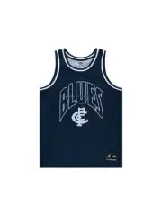 Carlton Blues AFL Basketball Singlet Sizes S-5XL! S4