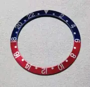 38mm Bezel insert Aluminium Red Blue For Rolex GMT Seiko SKX SRPD Pepsi