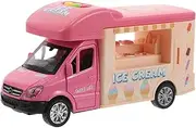 UPKOCH Campervan Food Truck Toy Portable Boys and Girls Play Car Real Ice Truck Pull Back Toy Car Enhance Boys and Girls Imaginative Playtime