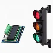 Traffic Light,Vehicle Indicator,100 Mm Red,Yellow and Green Signal Light, PC Plastic Housing,Rugged,Waterproof and Dustproof IP65, for Teaching Demonstrations, Road Signal Lights(Color:Cycle Model)