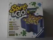 Ravensburger Puzzle Sort & Go Stackable Sorting Trays Store Up to 1,000 Pcs New