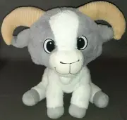 2x Fiesta 16" Billy Goat Gray White Ram + 33" Charlie Pull Arm Monkey Plush Doll