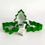 Wondershop Green Steel Christmas Tree Cookie Cutter Set of 3 (1"H) (3 1/16" W)